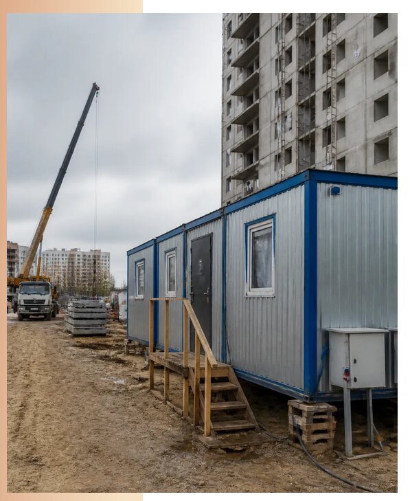 Аренда строительных вагончиков для рабочих в Новокузнецке